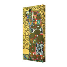 Réalisation (l'étreinte) par Gustav Klimt Toiles Tendues