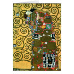 Réalisation (l'étreinte) par Klimt, Merci Carte De Vœux