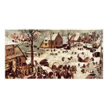 Recensement à Bethlehem par Bruegel D. Ä. Pieter Cartes Avec Photo