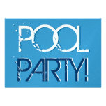 Réception au bord de la piscine pour l'anniversair faire-part