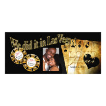 Réception de luxe de photo de Las Vegas Invitations