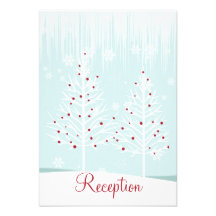 Réception de mariage d'arbres et de flocons de nei bristol personnalisé