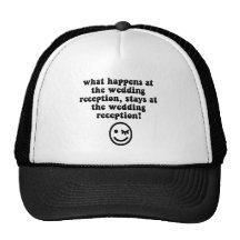 Réception de mariage drôle casquette