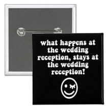 Réception de mariage drôle pin's avec agrafe