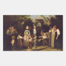 Réception des couples de mariage par Theodor Schuz Autocollants