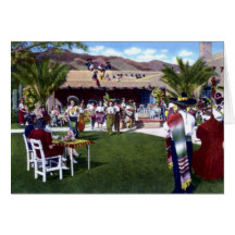 Réception en plein air de Tucson Arizona à la Haci Carte De Vœux