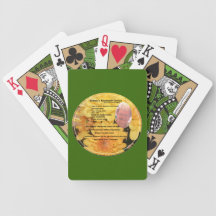 Recette de biscuit sur les cartes de jeu vertes