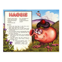 Recette de Haggis Cartes Postales