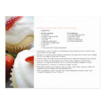Recette de petits gâteaux de fraise cartes postales
