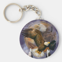 Receveur rêveur - art Keychain d'Eagles d'esprit Porte-clé