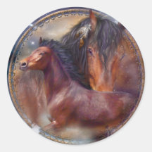 Receveur rêveur - autocollant d'art de chevaux d'e