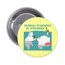 Réchauffement climatique impressionnant badges avec agrafe