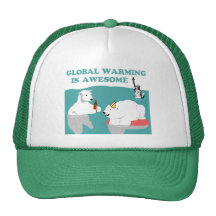 Réchauffement climatique impressionnant casquettes de camionneur