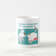 Réchauffement climatique impressionnant tasse à café