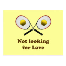 Recherche du tennis d'amour cartes postales