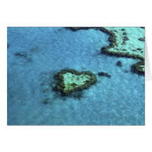Récif de coeur - Australie Carte De Vœux
