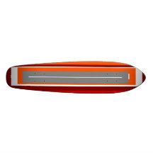 Rectangles gris et noirs de rétro rouge orange skateboards customisés