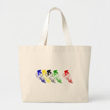 Recyclage de course sur route de vélo de route sacs de toile