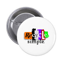 Recycle.simple. T-shirts et cadeaux Pin's