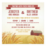 Red Barn Wedding Invitation