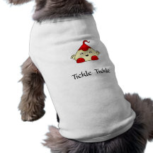 Red Kawaii Tickle Monster Dog T-shirt