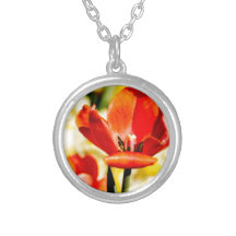 Red Tulip Open Necklaces