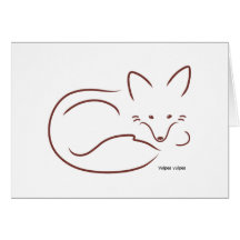 RedFox - customisé Carte De Vœux