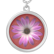 RedLeather, MagentaDaisy Pendentifs Personnalisés