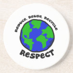Réduisez, réutilisez, réutilisez, respectez le cab dessous de verres