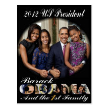 Réélection 2012 du Président Obama Carte Postale