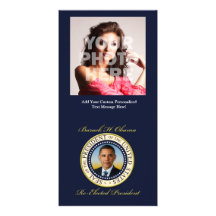 Réélection commémorative du Président Barack Obama Cartes De Vœux Avec Photo
