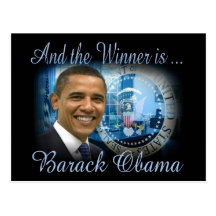Réélection historique de PRÉSIDENT OBAMA Carte Postale