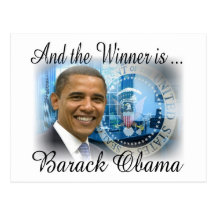 Réélection historique de PRÉSIDENT OBAMA Carte Postale