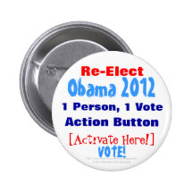 Réélisez le bouton 2012 d'action d'Obama, l'active Badge