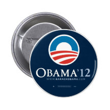 Réélisez le Président Barack Obama 2012 Badges Avec Agrafe