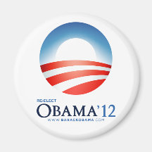 Réélisez Obama 2012 Aimant Pour Réfrigérateur