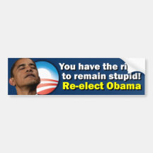 Réélisez Obama - anti Barack Obama Adhésif Pour Voiture
