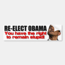 Réélisez Obama Autocollants Pour Voiture