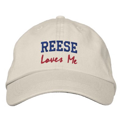 Reese m'aime a brodé le chapeau/casquette nommés casquette de baseball brodée Reese m'aime a brodé le chapeau/casquette nommés casquette de baseball brodée