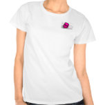 Réflexion rose de coeur sur la musique de feuille t-shirts