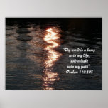 Réflexions sur l'eau/écriture sainte poster