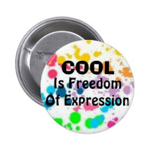 Refroidissez, êtes liberté d'expression badges avec agrafe