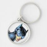 Regard fixe de Catwoman Porte-clefs