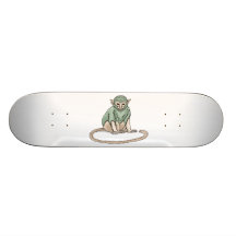 Regard fixe de singe skateboards personnalisés
