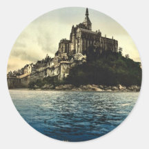 Regardant du nord-est les hautes eaux, St Michel d Adhésif Rond