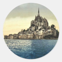 Regardant est les hautes eaux, St Michel, franc de Autocollants Ronds