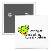 Regarder fixement moi ne me guérira pas autisme (l badges