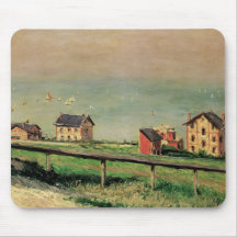 Régate chez Villerville par Caillebotte, art vinta Tapis De Souris