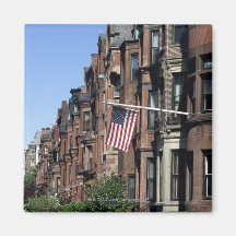 Région arrière historique de baie, Boston, le Mass Aimants