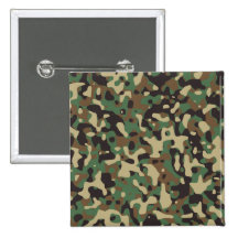 Région boisée Camo Badge Avec Épingle